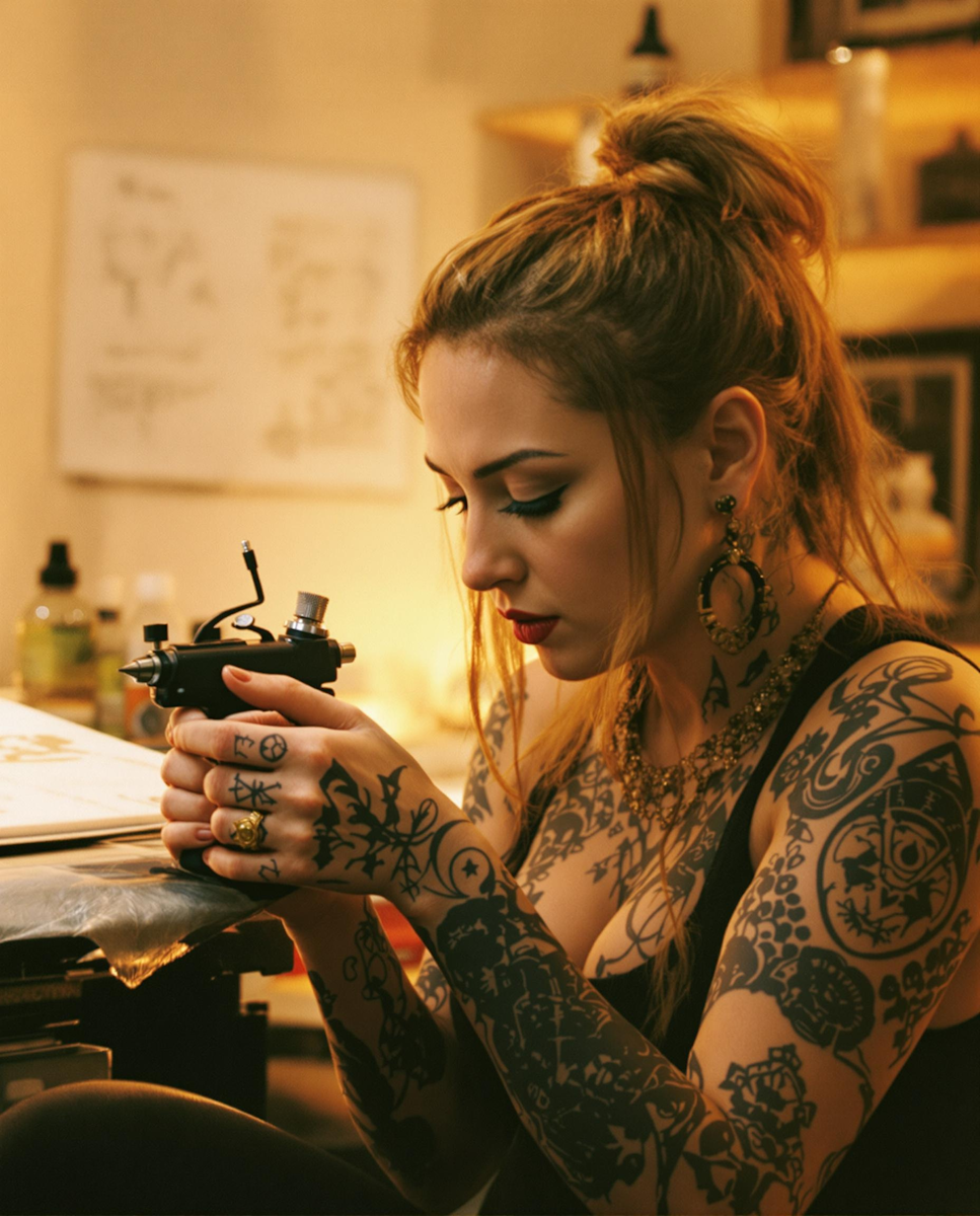 Tattoo Artist at Work