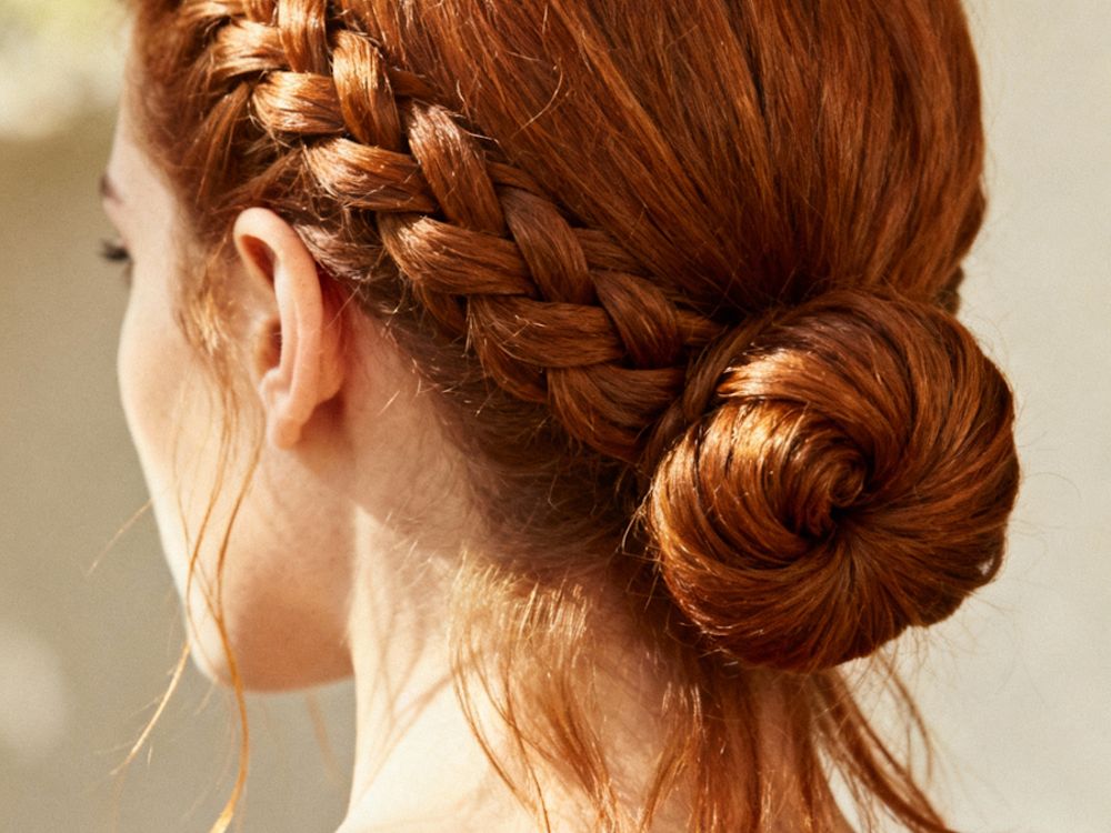 High-End Hair Salon styling and bun detail